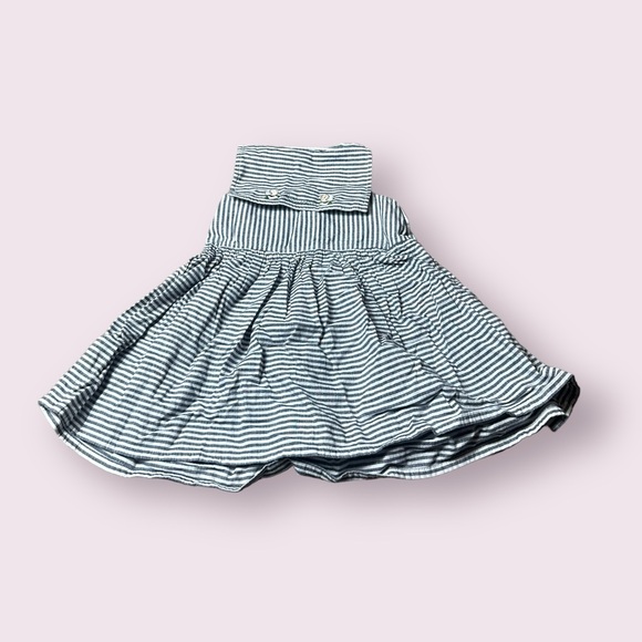 Baby Becassine French Blue And White Stripes Embroidered Dress Size 18 Months - Picture 9 of 11